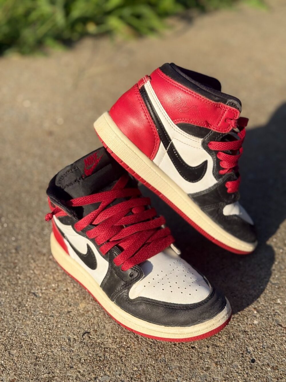 Nike Sky Jordan 1 Black Toe Reimagined PS Retro Blokecore Y2K 1Y Shoe 4002